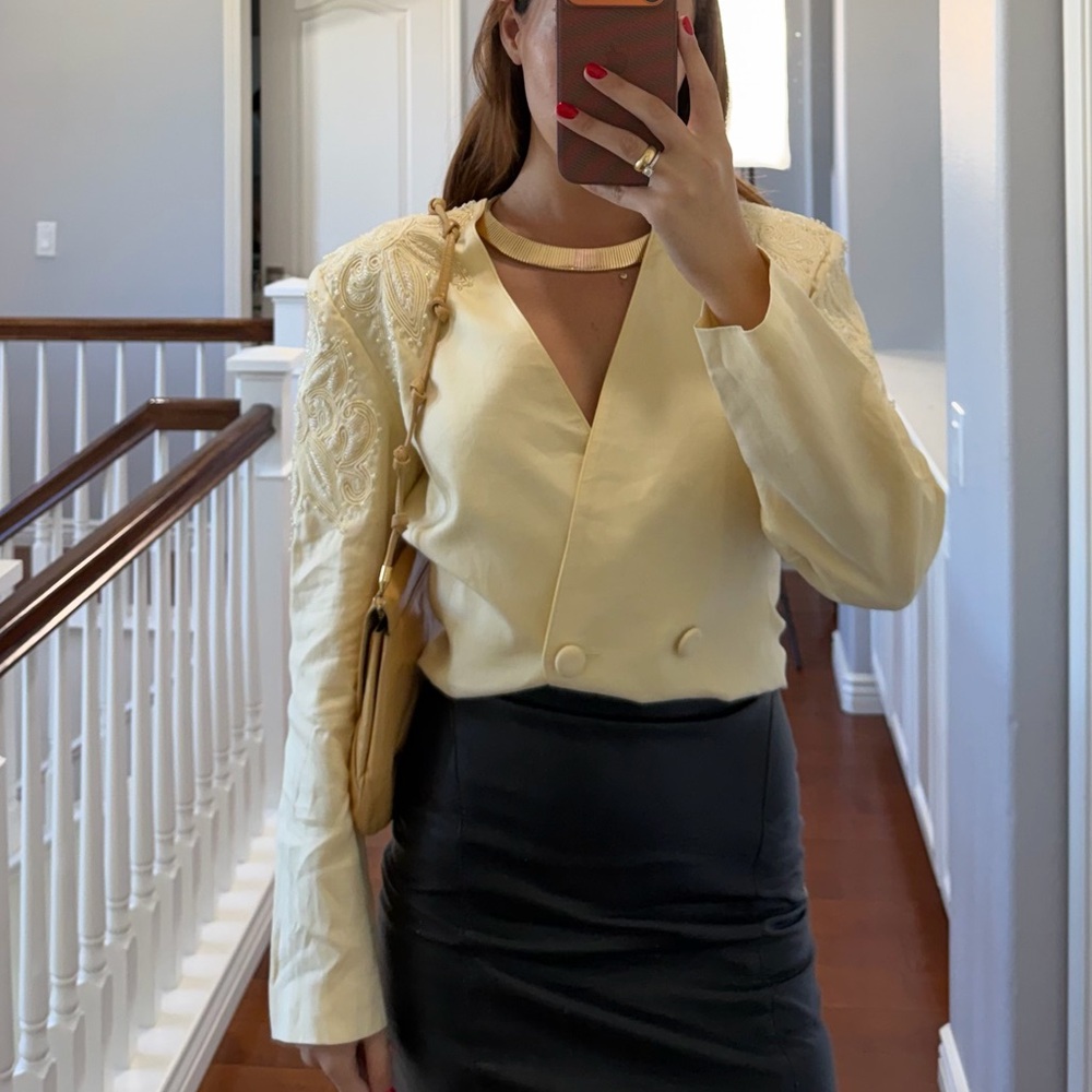Elegant Yellow Women's Top